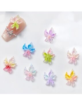 150Pcs Spring Summer Flower Nail Charms